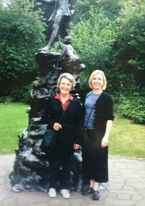 Mom and me in Kensington Gardens