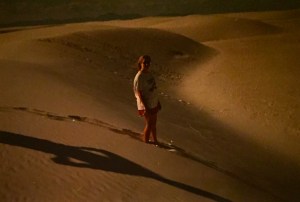 White Sands, New Mexico, August 1987. I only spent one day there. That shadow is either Mom or Dad (not the devil).