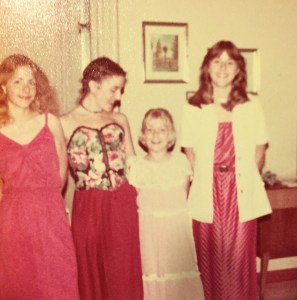 Susan, Elizabeth (Debby), me, Julie